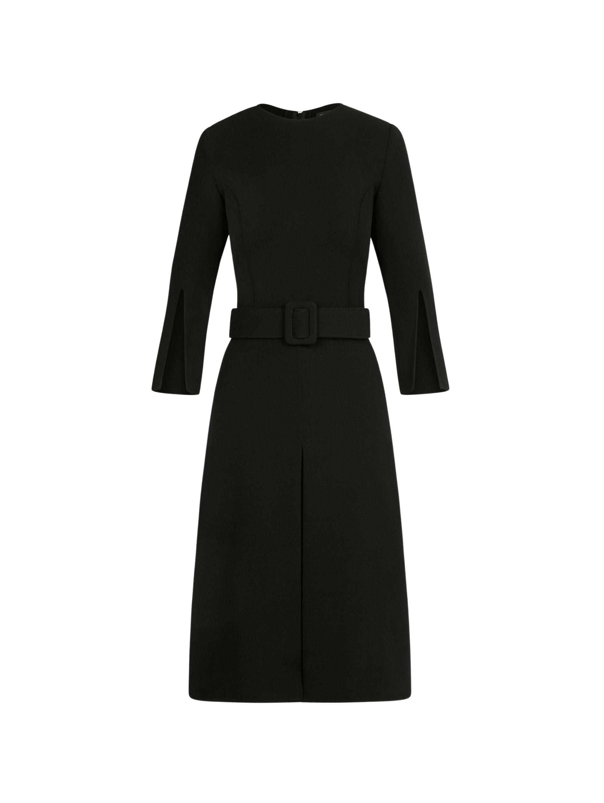 Split-Sleeve-Wool-Blend-Dress-Oscar-de-la-Renta-Dresses42921_nobg Oscar de la Renta Split-Sleeve Wool-Blend Dress - Dresses - American Luxury Evening Wear at Luxury Shoes