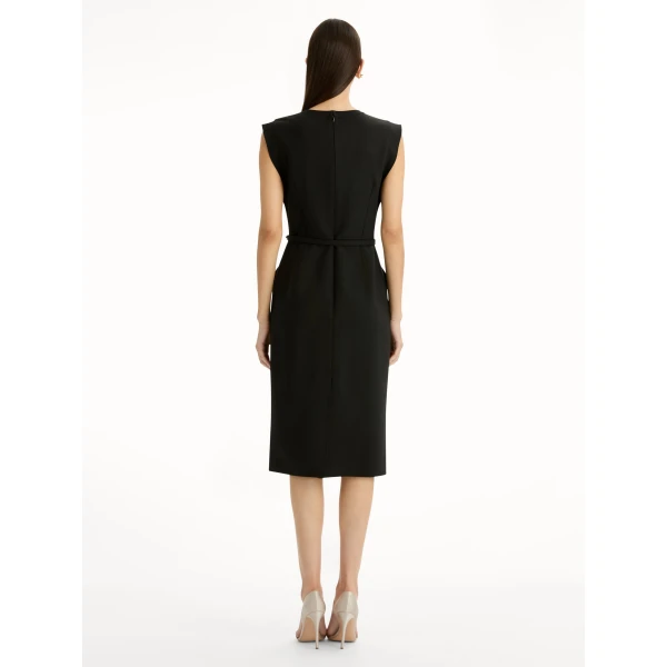 Oscar de la Renta Stitch-Detailed Wool-Blend Pencil Dress - Dresses - American Luxury Evening Wear at Luxury Shoes 