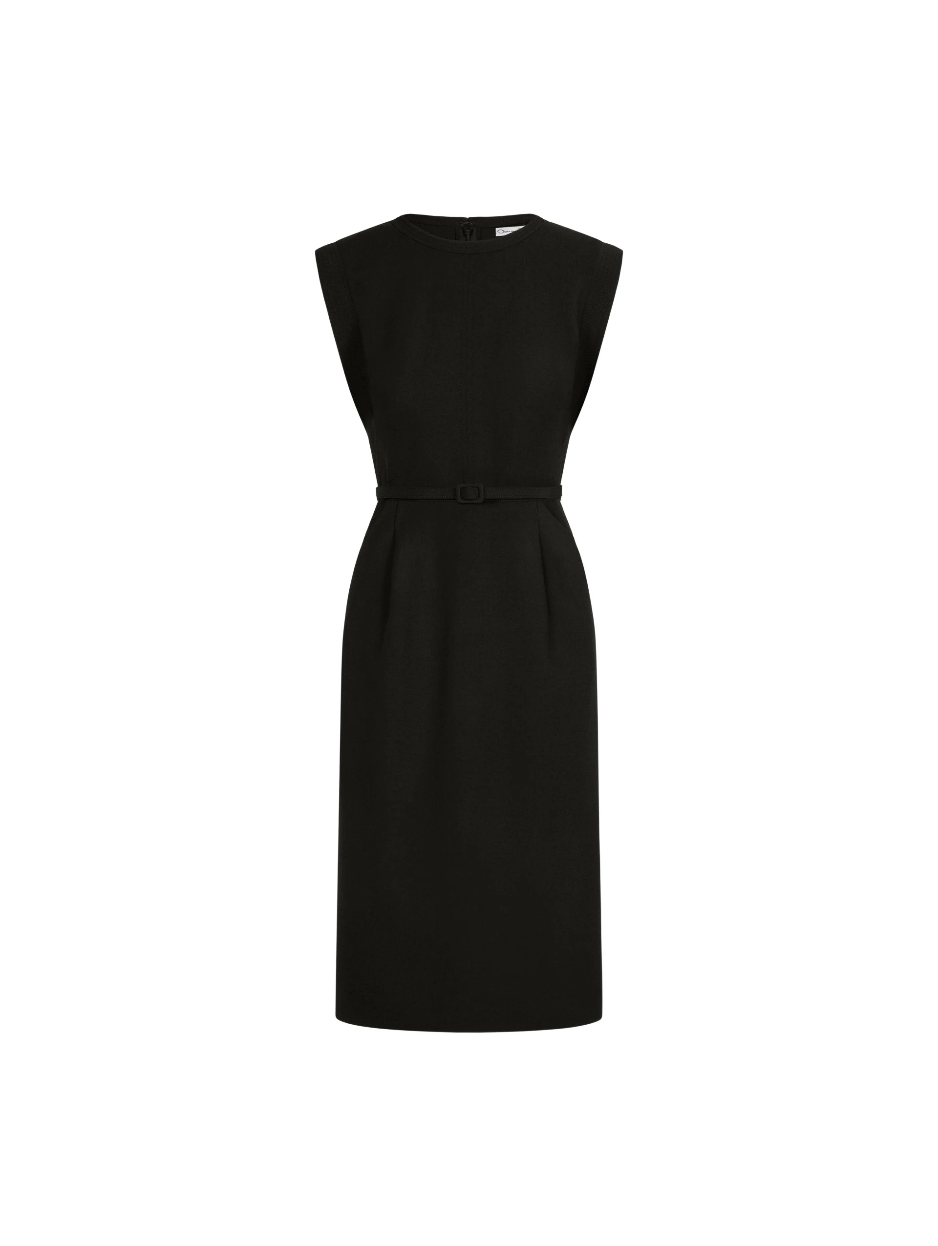 Stitch-Detailed-Wool-Blend-Pencil-Dress-Oscar-de-la-Renta-Dresses50141_nobg Oscar de la Renta Stitch-Detailed Wool-Blend Pencil Dress