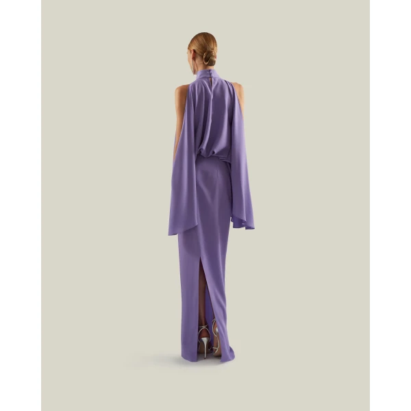 Taller Marmo Bacall Dress In Lavender - Dresses - Italian Luxury Evening Wear at Luxury Shoes 