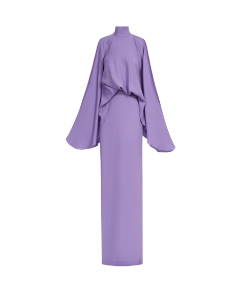 Taller Marmo Bacall Dress In Lavender - Dresses - Italian Luxury Evening Wear at Luxury Shoes 