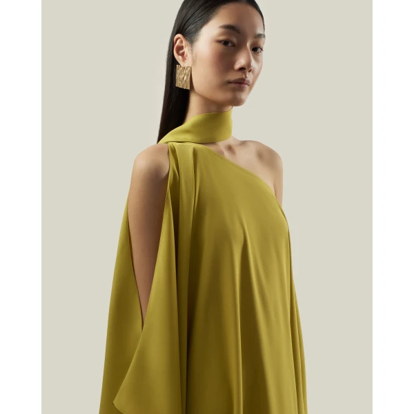 Taller Marmo Barths Kaftan In Gold Kiwi - Dresses - Italian Luxury Evening Wear at Luxury Shoes 