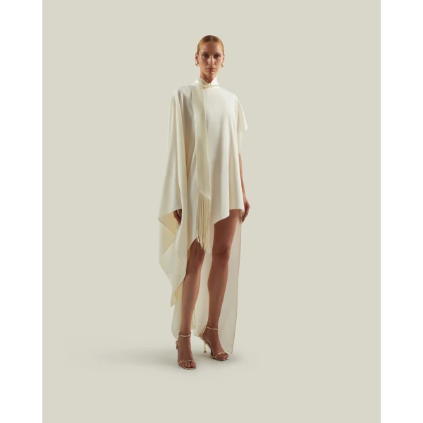 Taller Marmo California Kaftan In Latte - Dresses - Italian Luxury Evening Wear at Luxury Shoes 