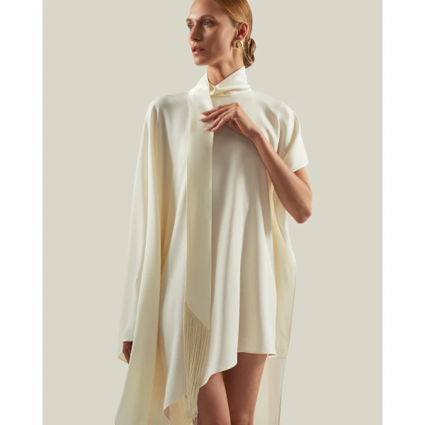 Taller Marmo California Kaftan In Latte - Dresses - Italian Luxury Evening Wear at Luxury Shoes 