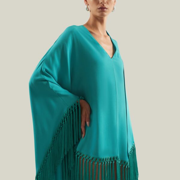 Taller Marmo Cecil Kaftan In Turquoise, view 6