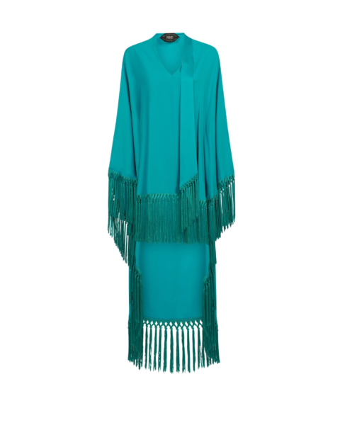 Taller Marmo Cecil Kaftan In Turquoise - Dresses - Italian Luxury Evening Wear at Luxury Shoes 
