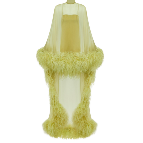 Taller Marmo Daisy Kaftan In Gold Kiwi