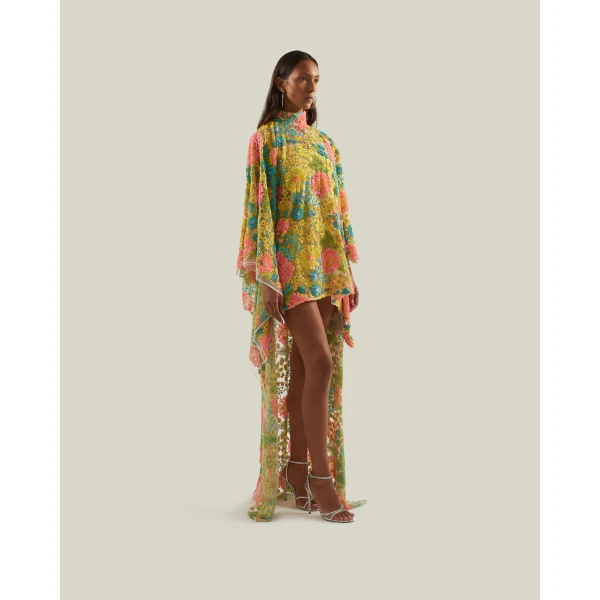 Taller Marmo Graham Kaftan In Multicolor - Dresses - Italian Luxury Evening Wear at Luxury Shoes 