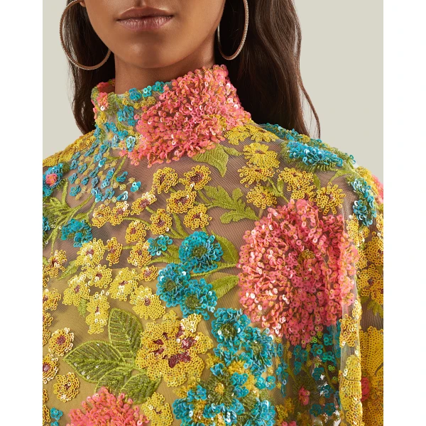Taller Marmo Graham Kaftan In Multicolor - Dresses - Italian Luxury Evening Wear at Luxury Shoes 