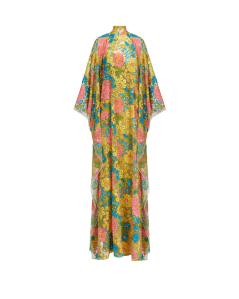 Taller Marmo Grand Graham Kaftan In Multicolor - Dresses - Italian Luxury Evening Wear at Luxury Shoes 