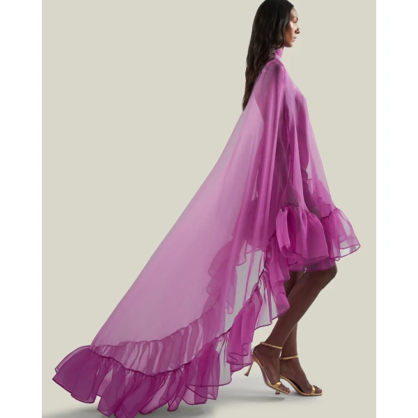 Taller Marmo Lady Bird Kaftan In Pomegranate - Dresses - Italian Luxury Evening Wear at Luxury Shoes 