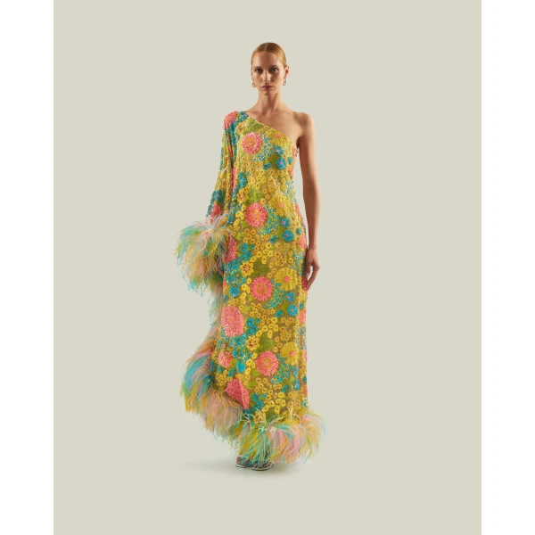 Taller Marmo Marie-Helene Dress In Multicolor - Dresses - Italian Luxury Evening Wear at Luxury Shoes 