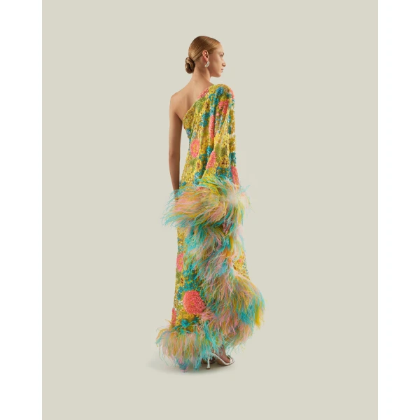 Taller Marmo Marie-Helene Dress In Multicolor - Dresses - Italian Luxury Evening Wear at Luxury Shoes 