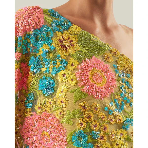 Taller Marmo Marie-Helene Dress In Multicolor - Dresses - Italian Luxury Evening Wear at Luxury Shoes 