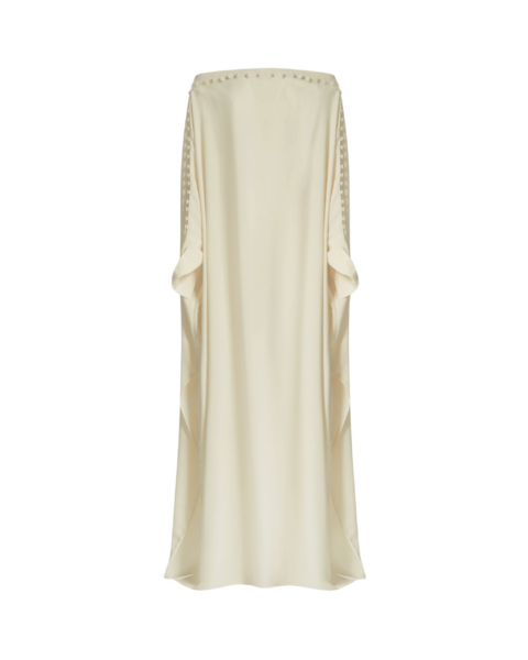 Taller Marmo Mila Kaftan In Latte - Dresses - Italian Luxury Evening Wear at Luxury Shoes 