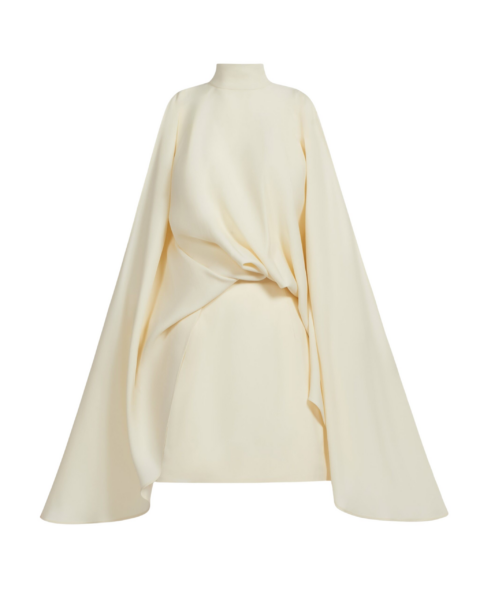 Taller Marmo Mini Bacall Dress In Latte - Dresses - Italian Luxury Evening Wear at Luxury Shoes 
