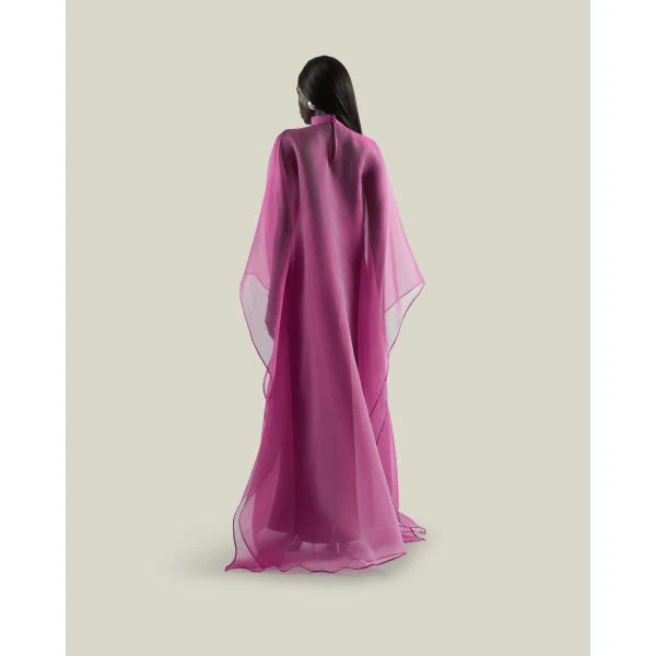 Taller Marmo Sphinx Kaftan In Pomegranate - Dresses - Italian Luxury Evening Wear at Luxury Shoes 