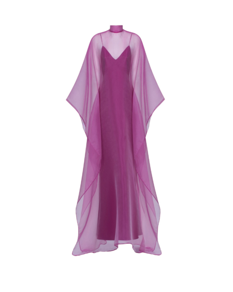 Taller Marmo Sphinx Kaftan In Pomegranate - Dresses - Italian Luxury Evening Wear at Luxury Shoes 