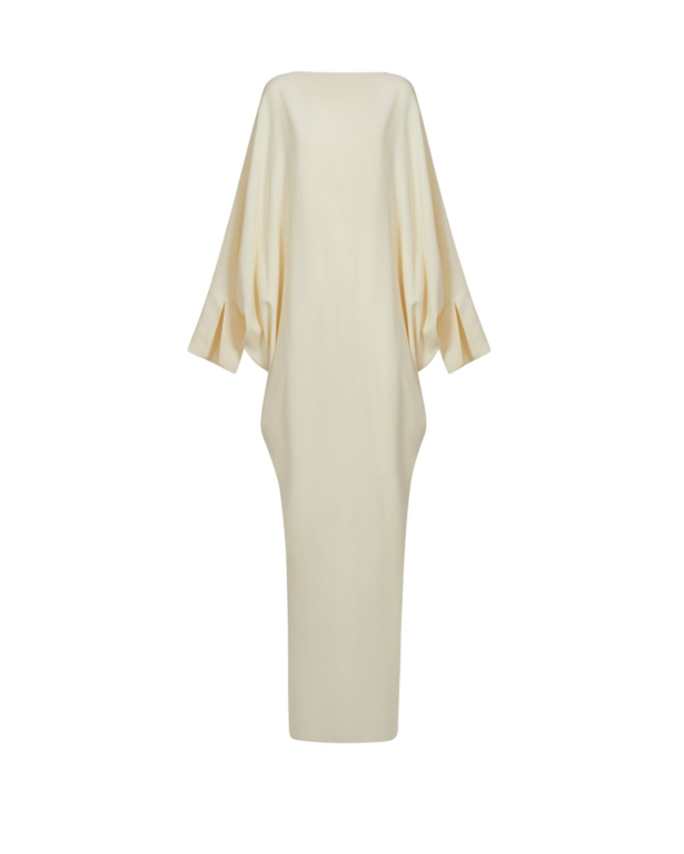 Taller Marmo Truman Kaftan In Latte - Dresses - Italian Luxury Evening Wear at Luxury Shoes 