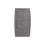 The Frankie Shop Aurora Sheer Mesh Skirt - Beige Glen Plaid - Oversized Minimalist Skirts in Beige - Shop at Luxury Shoes 