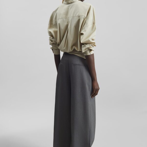 The Frankie Shop Avray Pleated Trousers – Grey, view 6