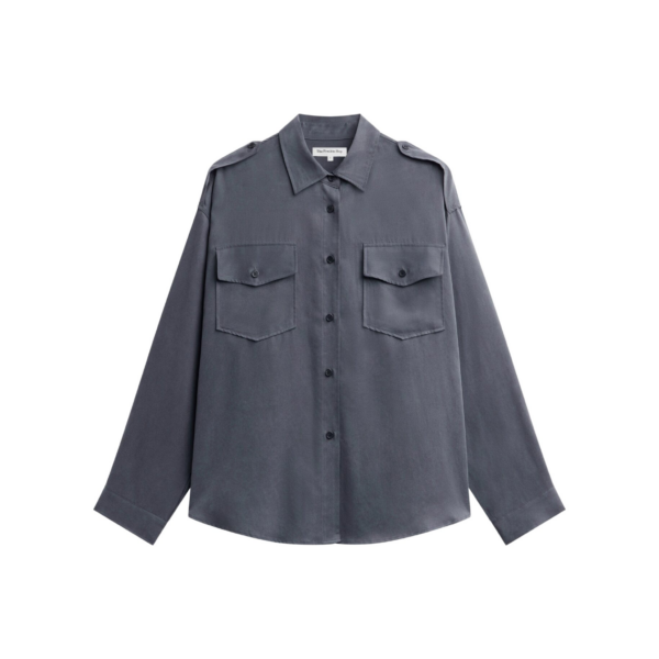 The Frankie Shop Balsta Cargo Shirt – Dark Grey