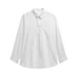 The Frankie Shop Bijnor Oxford Shirt - White - Oversized Minimalist Tops in White - Shop at Luxury Shoes 