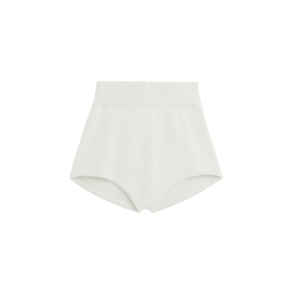 The Frankie Shop Bresica Knit Hot Pants – Ivory