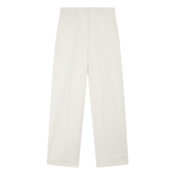The Frankie Shop Brickell Trousers - Ivory - Oversized Minimalist Pants in Ivory - Shop at Luxury Shoes 
