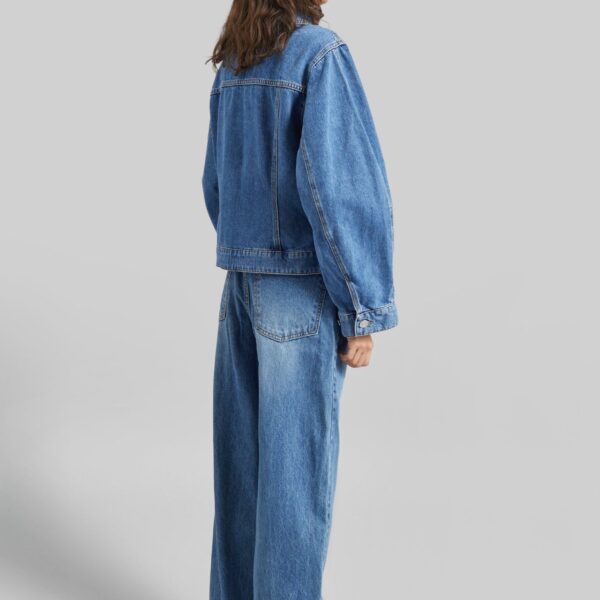 The Frankie Shop By Malene Birger Villies Jacket – Mid Denim Blue, view 6