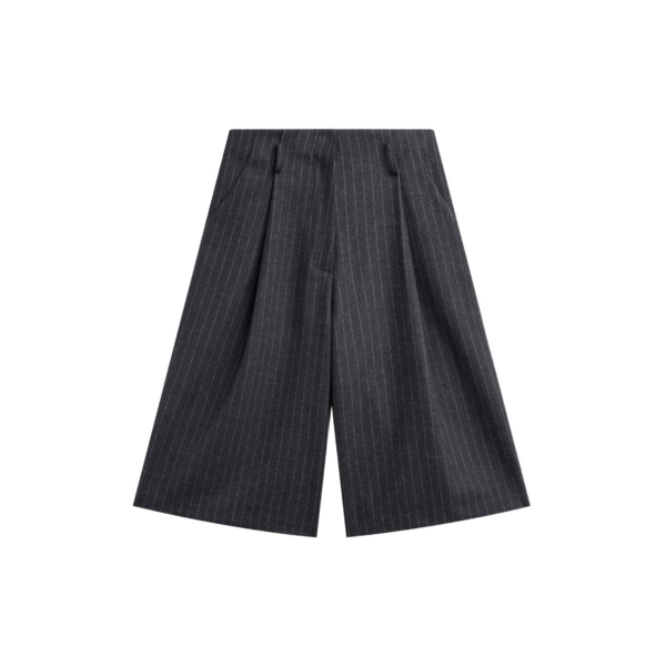 The Frankie Shop Carlow Bermuda Shorts – Charcoal/White Pinstripe