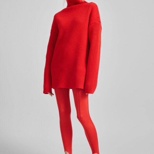 The Frankie Shop Caserta Stirrup Leggings – Red, view 6