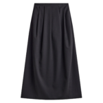 The Frankie Shop Claremont Cocoon Skirt - Black - Oversized Minimalist Skirts in Black - Shop at Luxury Shoes 