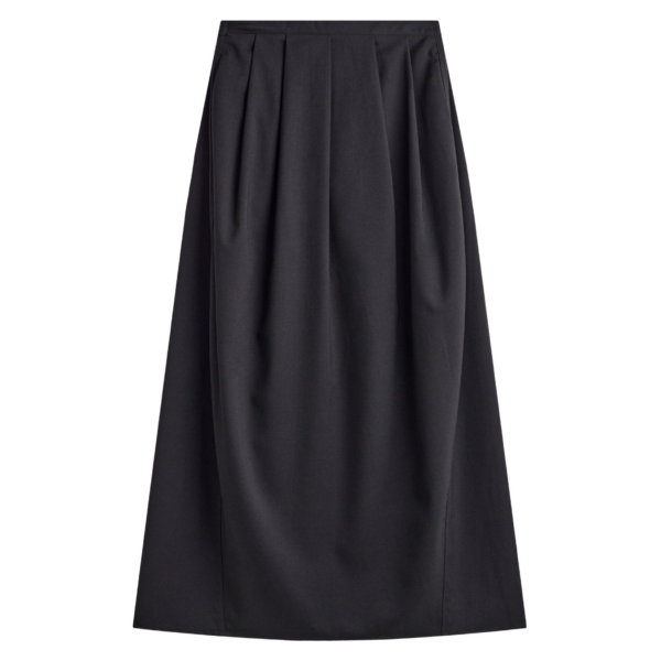 The Frankie Shop Claremont Cocoon Skirt - Black - Oversized Minimalist Skirts in Black - Shop at Luxury Shoes 