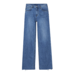 The Frankie Shop Cromer Jeans - Medium Wash - Oversized Minimalist Pants in Blue - Shop at Luxury Shoes 