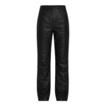 The Frankie Shop Dalston Leather Pants - Black - Oversized Minimalist Pants in Black - Shop at Luxury Shoes 