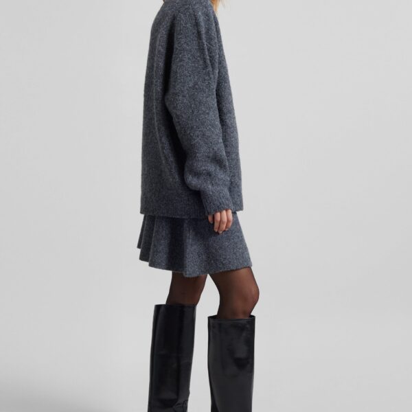 The Frankie Shop Dienne Polo Sweater – Grey, view 9