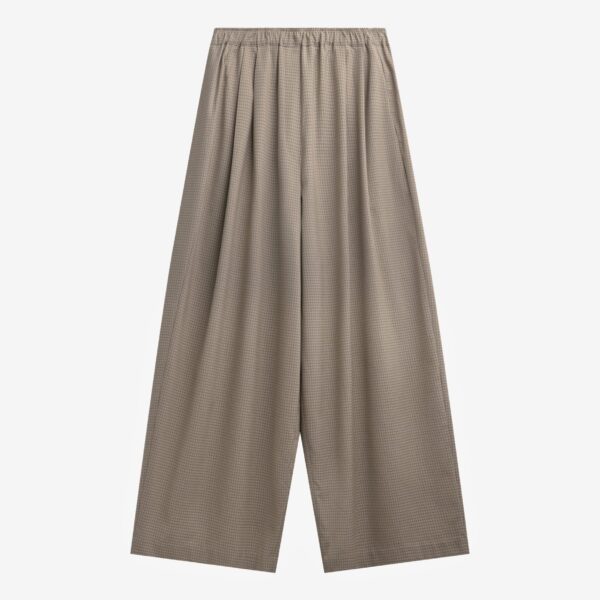 The Frankie Shop Gistel Pleated Pants – Beige Plaid, view 9