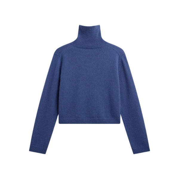 The Frankie Shop Grenaa Wool Turtleneck Sweater – Blue