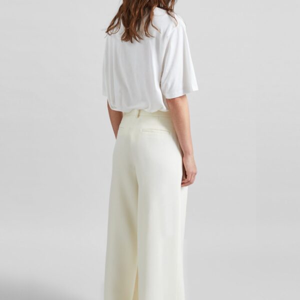 The Frankie Shop Halser Pintuck Trousers – Ivory, view 6