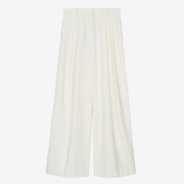 The Frankie Shop Halser Pintuck Trousers – Ivory, view 7