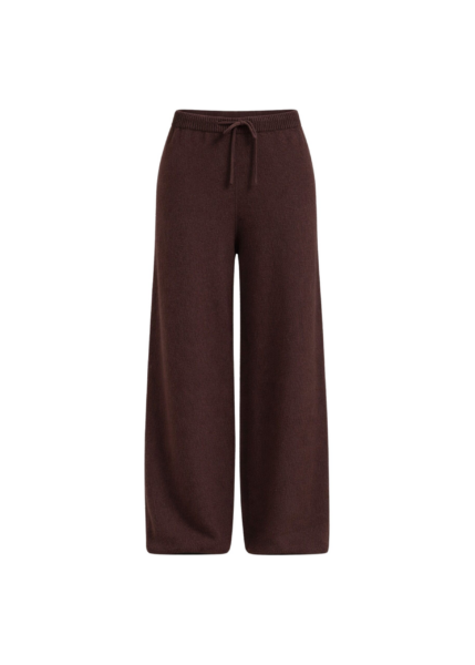 The Frankie Shop Kladno Knit Joggers - Brown - Oversized Minimalist Pants in Brown - Shop at Luxury Shoes 