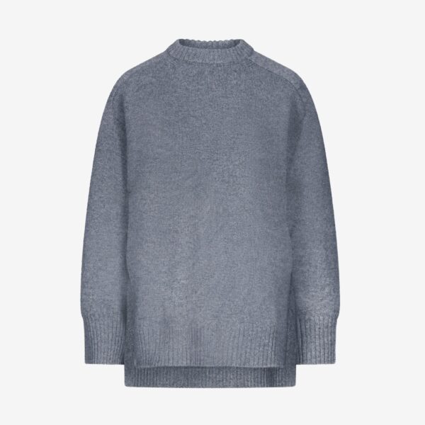 The Frankie Shop Loulou De Saison Safi Lds Cashmere Blend Sweater – Anthracite Melange, view 7
