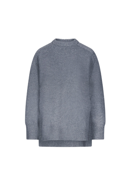 The Frankie Shop Loulou De Saison Safi Lds Cashmere Blend Sweater - Anthracite Melange - Oversized Minimalist Knitwear in Grey - Shop at Luxury Shoes 