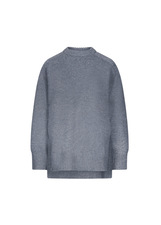 The Frankie Shop Loulou De Saison Safi Lds Cashmere Blend Sweater - Anthracite Melange - Oversized Minimalist Knitwear in Grey - Shop at Luxury Shoes 