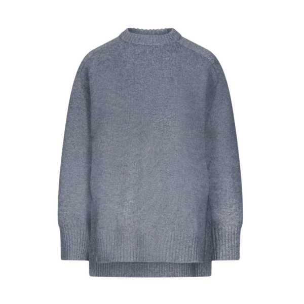 The Frankie Shop Loulou De Saison Safi Lds Cashmere Blend Sweater – Anthracite Melange