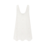 The Frankie Shop Matteau Broderie Tank Mini Dress - White - Oversized Minimalist Dresses in White - Shop at Luxury Shoes 