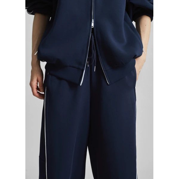 The Frankie Shop Nayen Track Pants - Navy - Oversized Minimalist Pants in Blue - Shop at Luxury Shoes 