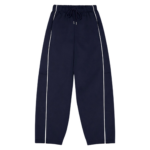 The Frankie Shop Nayen Track Pants - Navy - Oversized Minimalist Pants in Blue - Shop at Luxury Shoes 