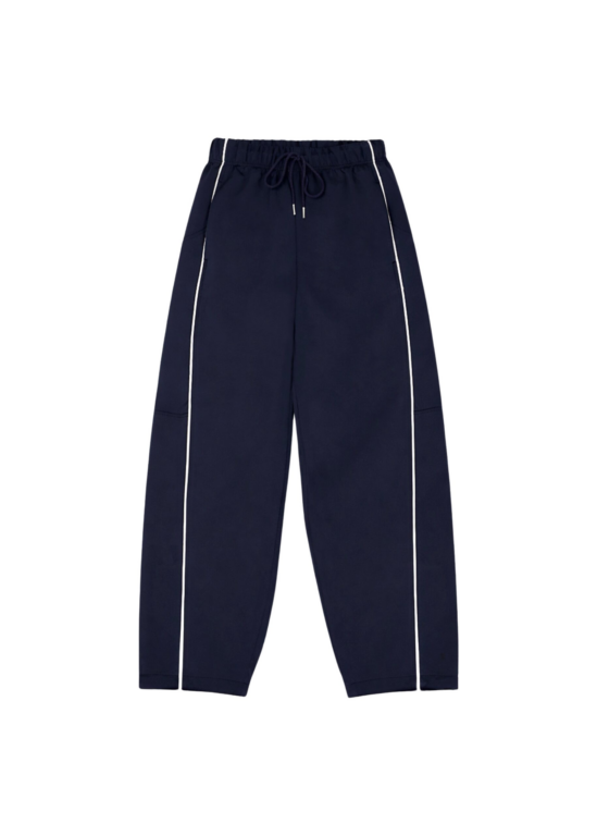 The Frankie Shop Nayen Track Pants - Navy - Oversized Minimalist Pants in Blue - Shop at Luxury Shoes 
